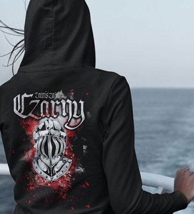 Damska bluza z kapturem ZAWISZA CZARNY